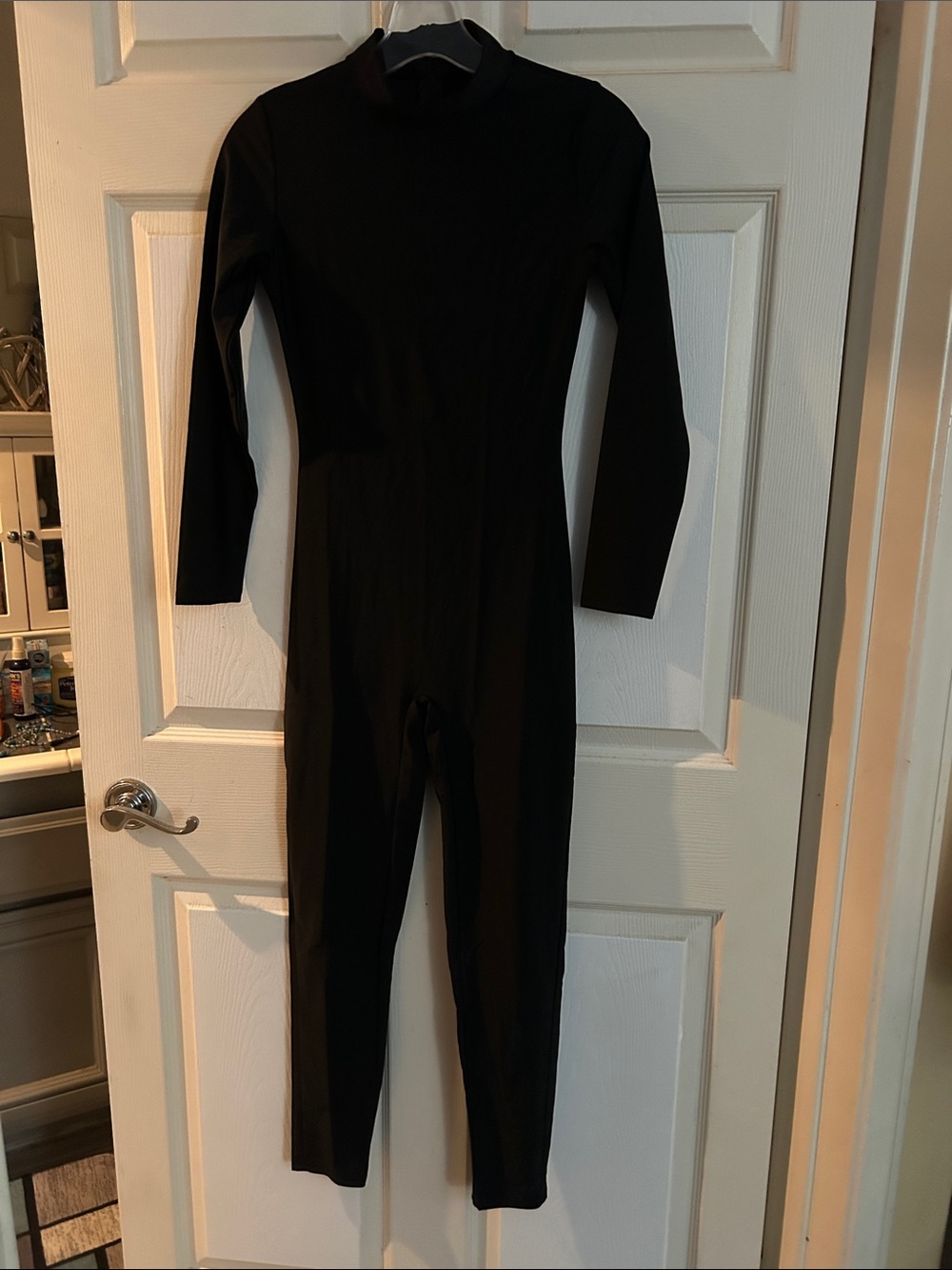 Black One-Piece Long-Sleeve Bodysuit